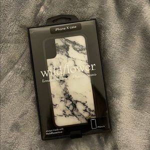 Wildflower iPhone X/XS Marble Case